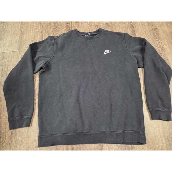 Nike Other - Nike Men's Core Club Crew Crewneck Sweatshirt Black Size Large
